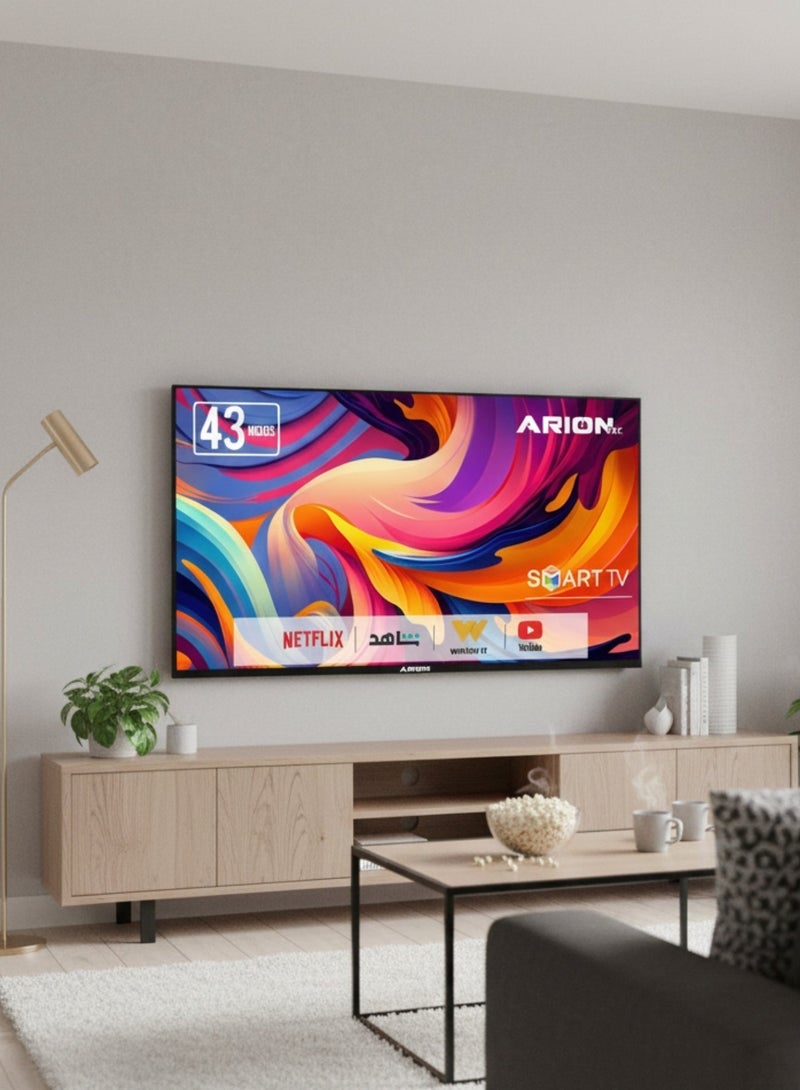 Arion 43-Inch Full HD Smart Android TV, A+ Grade Panel, Frameless Design, Wi-Fi, HDMI & USB Connectivity – AR-43 T4S - Image 2